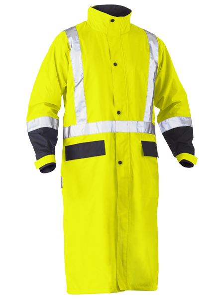 Taped Hi Vis Long Rain Coat - BJ6961T
