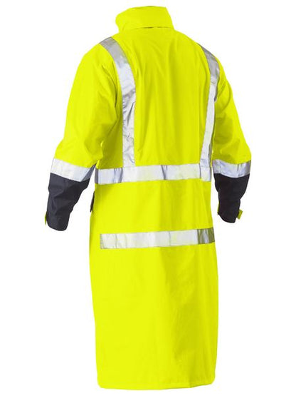 Taped Hi Vis Long Rain Coat - BJ6961T