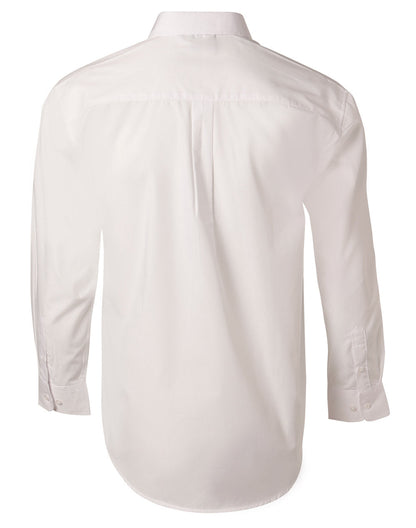 Men's Poplin Long Sleeve Shirt - BS01L