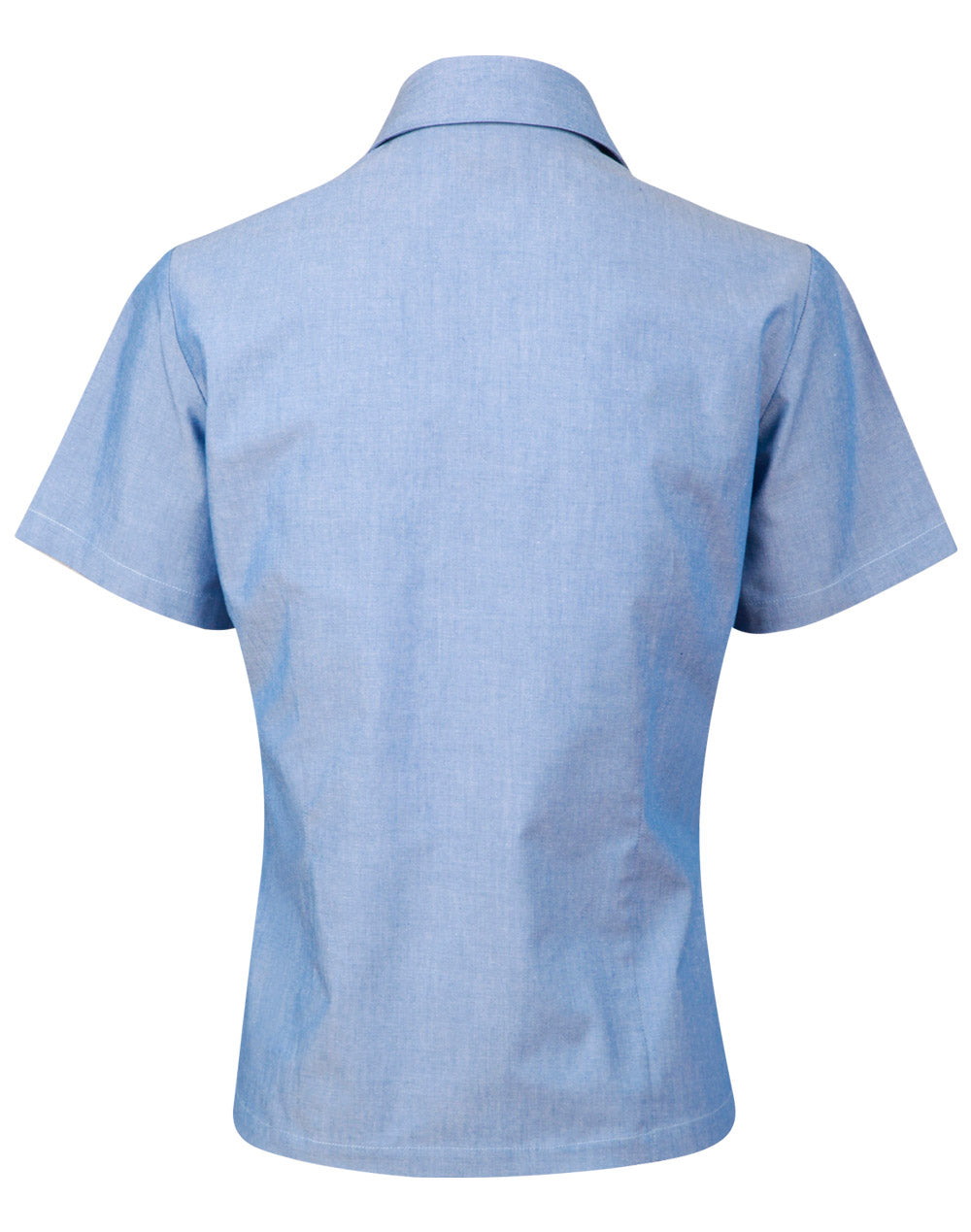 Ladies Wrinkle Free Chambray Shirt Short Sleeve - BS05