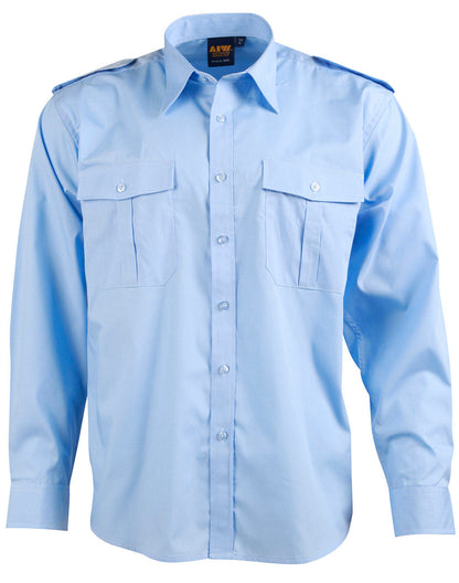 Unisex Epaulette Long Sleeve Shirt - BS06L