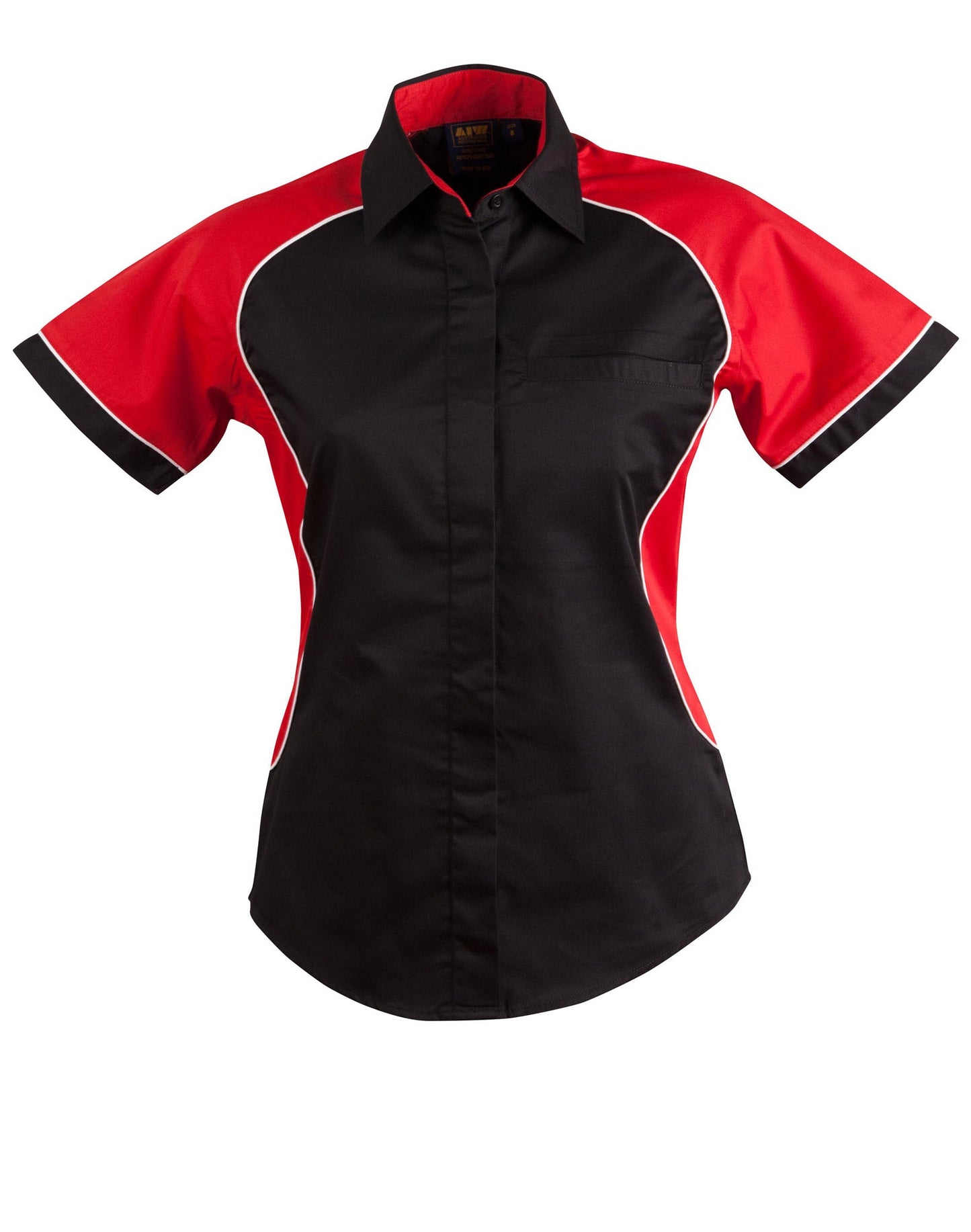 Ladies Tri Colour Contrast Shirt - BS16