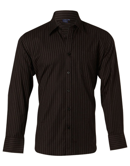 Men's Long Sleeve Pin Stripe Shirt - BS17
