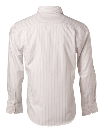Men's Long Sleeve Pin Stripe Shirt - BS17