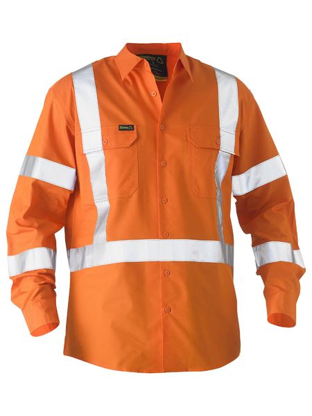 X Taped Hi Vis Recycled Drill Shirt - BS6266XT