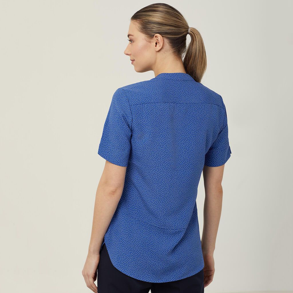 Ladies Silvi Spot Print Short Sleeve Tunic - CAT9XP
