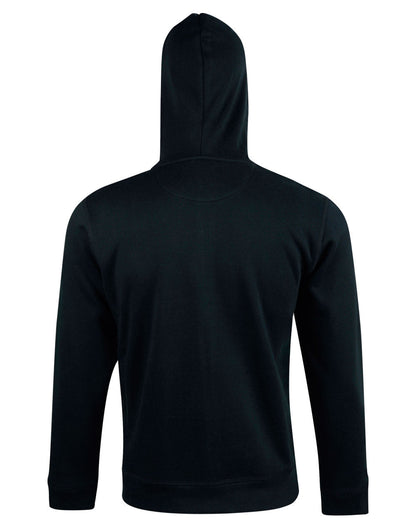 Men's Full Zip Contrast Fleecy Hoodie - FL17