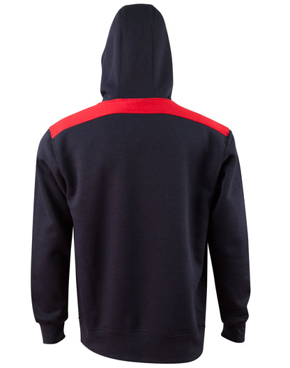 Kids Close Front Contrast Hoodie - FL19K