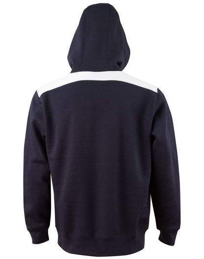 Kids Close Front Contrast Hoodie - FL19K