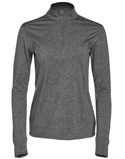 Ladies Half Zip Long Sleeve Sweat Top - FL26