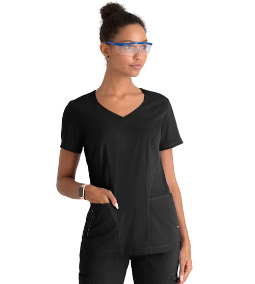 Ladies Carly Scrub Top - GRST124