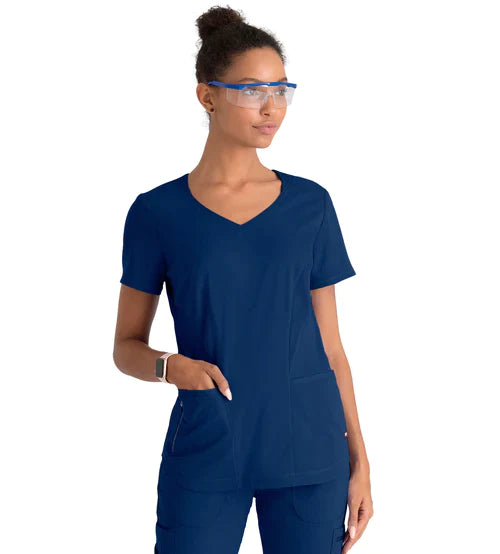 Ladies Carly Scrub Top - GRST124
