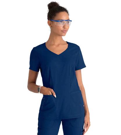 Ladies Carly Scrub Top - GRST124