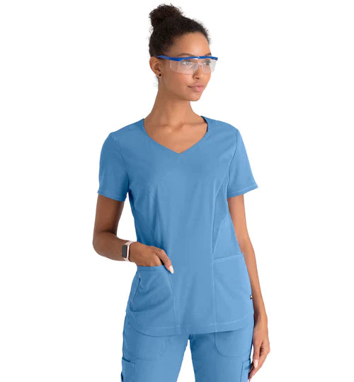 Ladies Carly Scrub Top - GRST124