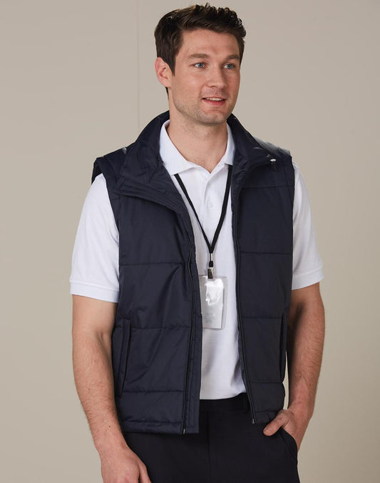 Men's Nylon Rip-Stop Padded Vest - JK29