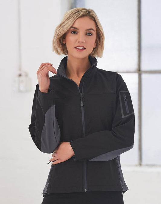 Ladies Contrast Softshell Jacket - JK32