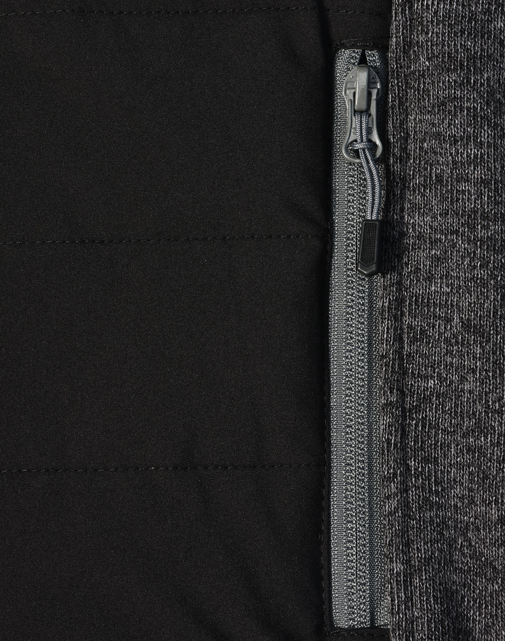 Men's Heather Coral Fleece Trim Jacket - JK43