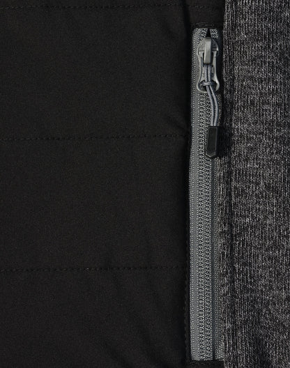Men's Heather Coral Fleece Trim Jacket - JK43