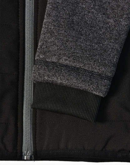 Men's Heather Coral Fleece Trim Jacket - JK43