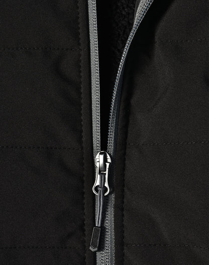 Men's Heather Coral Fleece Trim Jacket - JK43