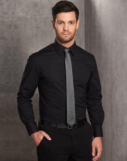 Mens Cotton/Poly Stretch Long Sleeve Shirt - M7020L
