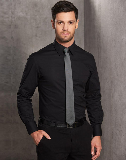 Mens Cotton/Poly Stretch Long Sleeve Shirt - M7020L