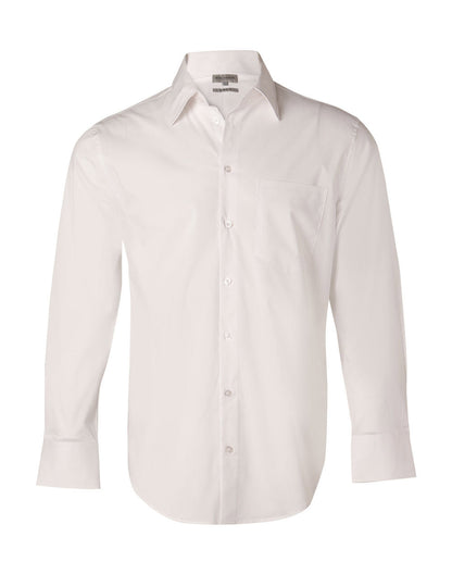 Mens Cotton/Poly Stretch Long Sleeve Shirt - M7020L