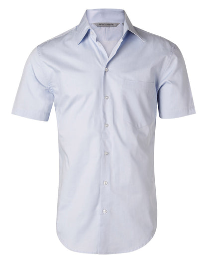 Mens Fine Twill Short Sleeve Shirt - M7030S
