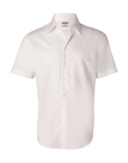 Mens Fine Twill Short Sleeve Shirt - M7030S