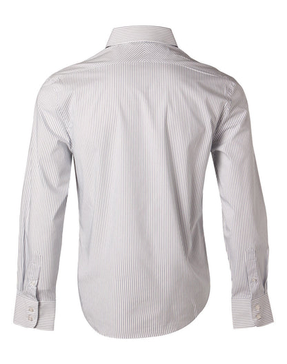 Mens Ticking Stripe Long Sleeve Shirt - M7200L