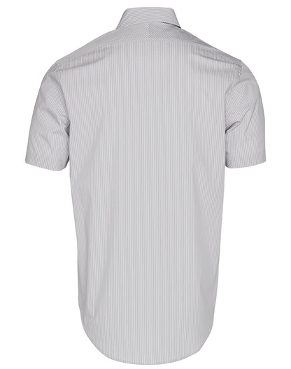 Mens Ticking Stripe Short Sleeve Shirt - M7200S