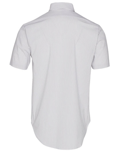 Mens Ticking Stripe Short Sleeve Shirt - M7200S