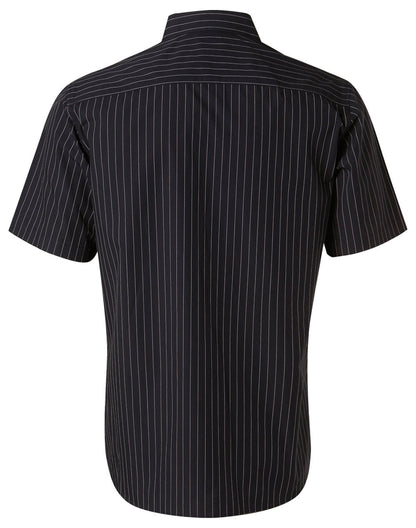 Mens Pin Stripe Short Sleeve Shirt - M7221