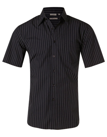 Mens Pin Stripe Short Sleeve Shirt - M7221