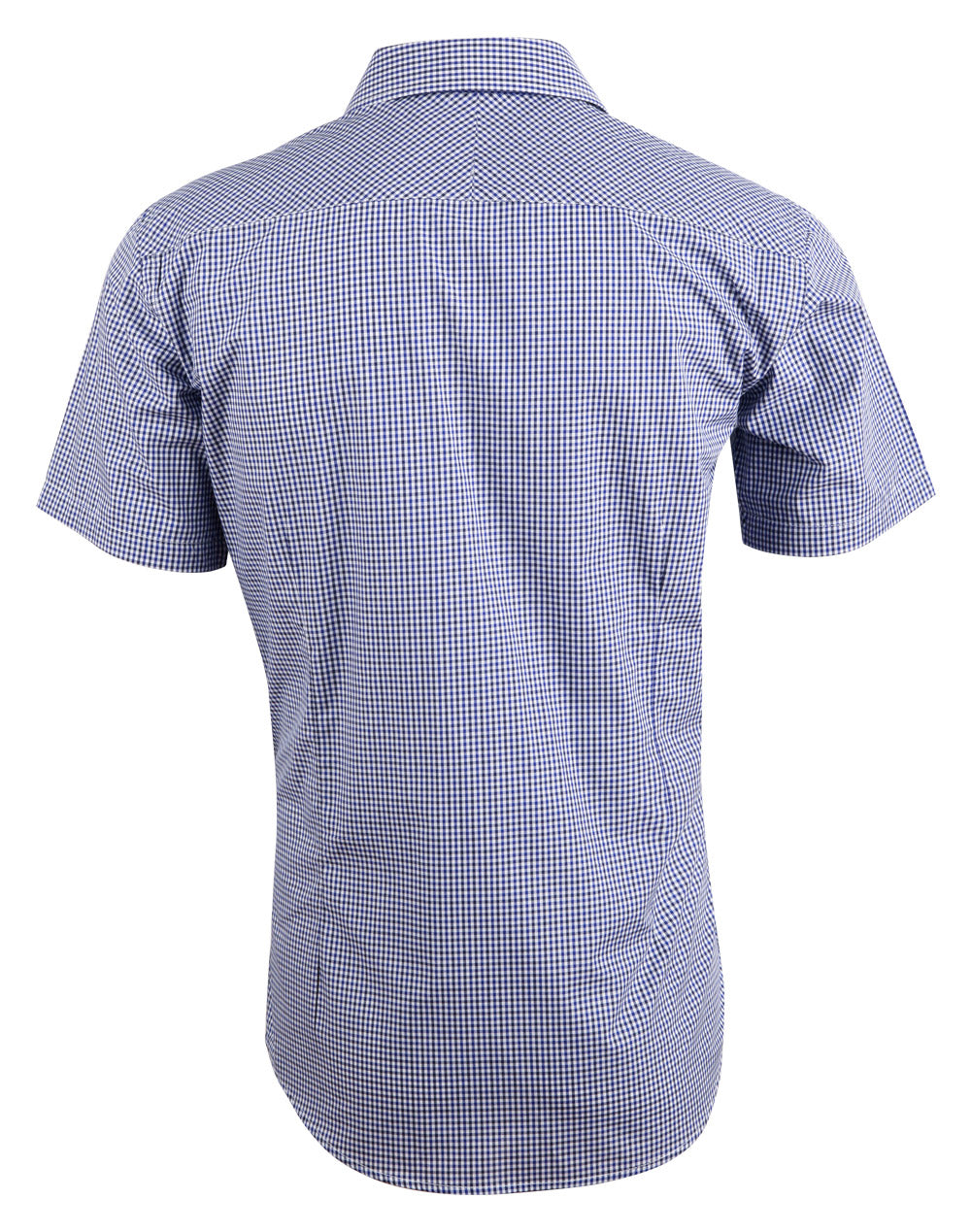 Mens Two Tone Gingham Short Sleeve Shirt - M7320S