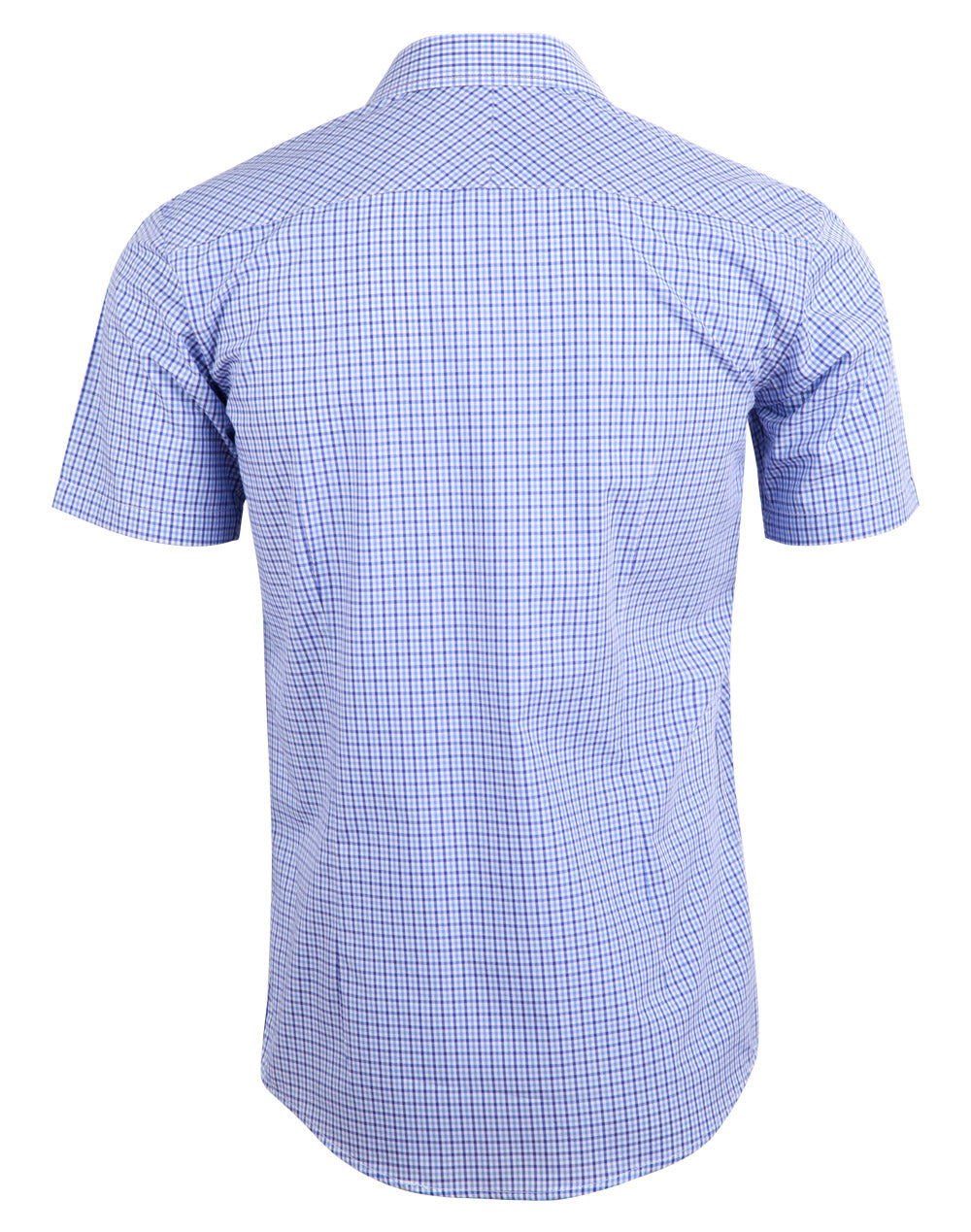 Mens Two Tone Gingham Short Sleeve Shirt - M7320S