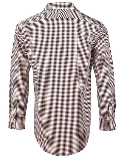 Mens Gingham Check Long Sleeve Shirt - M7330L