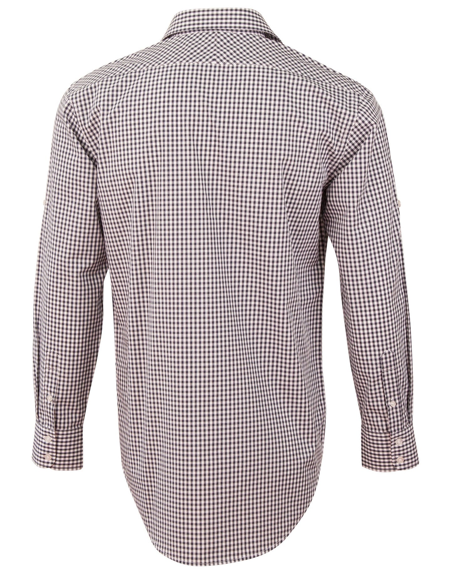 Mens Gingham Check Long Sleeve Shirt - M7330L