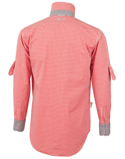 Mens Gingham Check Long Sleeve Shirt - M7330L