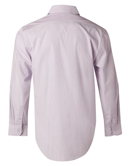 Mens Mini Check Long Sleeve Shirt - M7360L