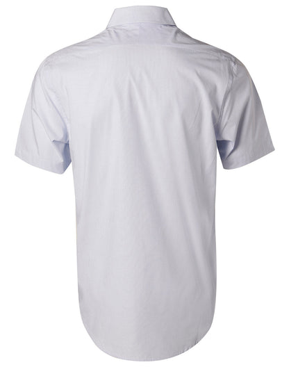 Mens Mini Check Short Sleeve Shirt - M7360S