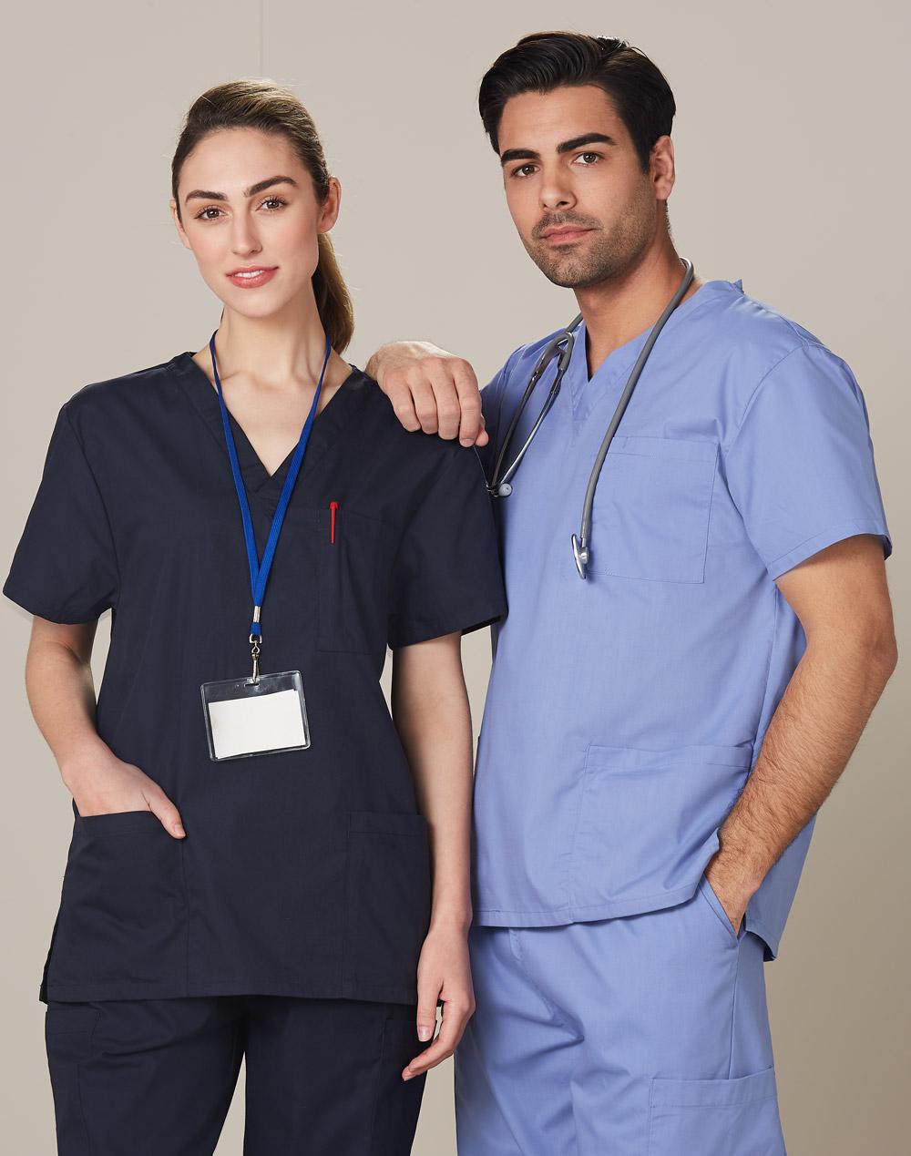 Unisex Scrubs Short Sleeve Tunic Top - M7630