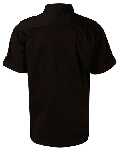 Mens Short Sleeve Military Shirt - M7911