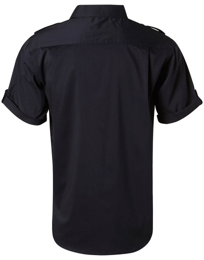 Mens Short Sleeve Military Shirt - M7911