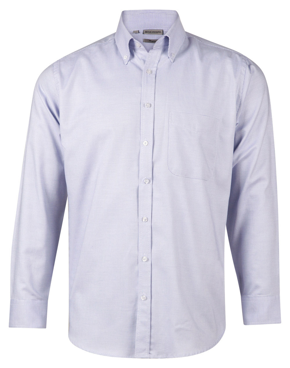 Mens Dot Contrast Long Sleeve Shirt - M7922
