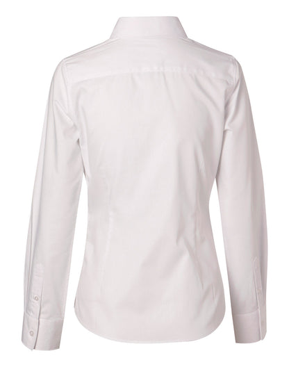 Ladies Cotton/Poly Stretch Long Sleeve Shirt - M8020L