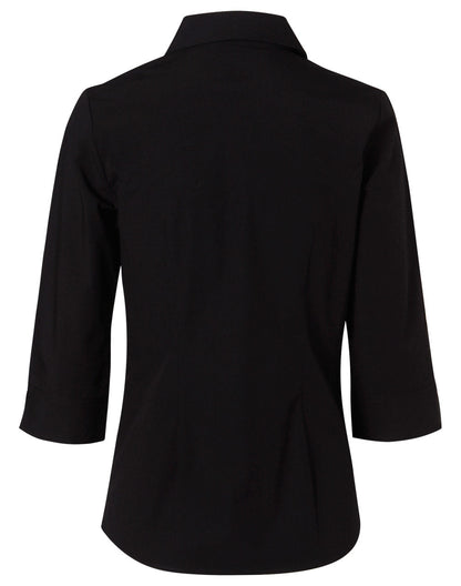 Ladies Cotton/Poly Stretch 3/4 Sleeve Shirt - M8020Q