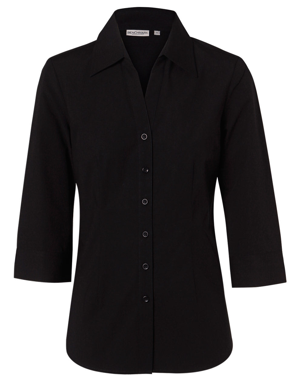 Ladies Cotton/Poly Stretch 3/4 Sleeve Shirt - M8020Q
