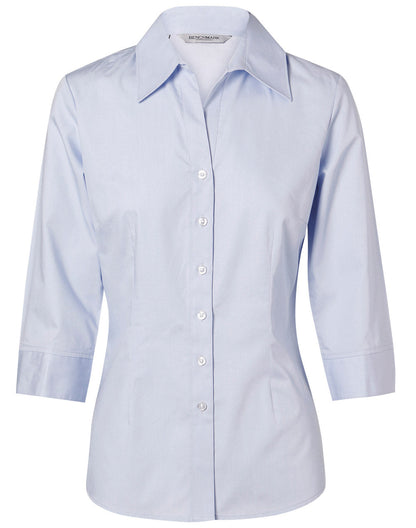 Ladies Fine Twill 3/4 Sleeve Shirt - M8030Q