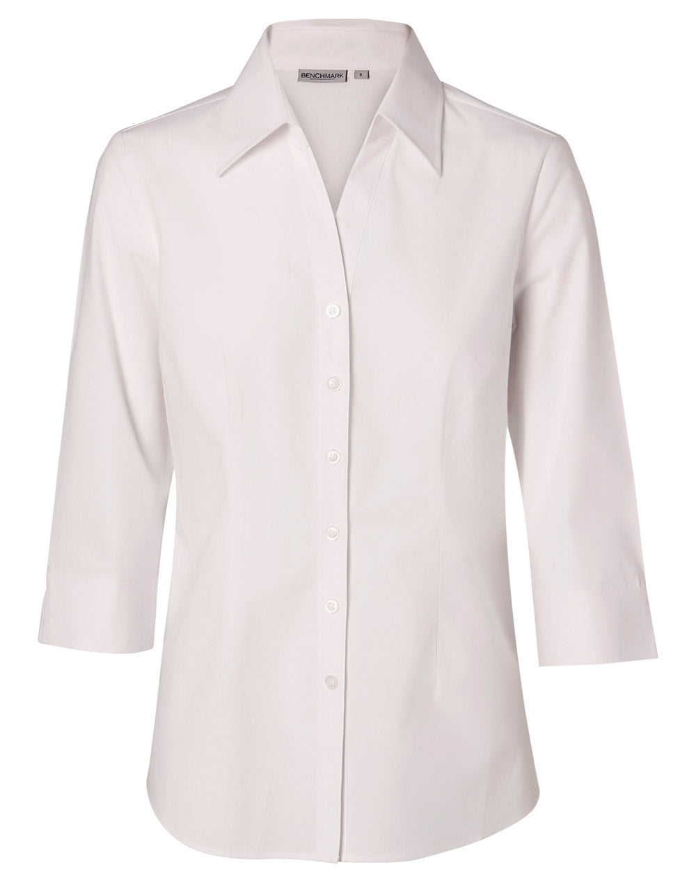 Ladies Fine Twill 3/4 Sleeve Shirt - M8030Q